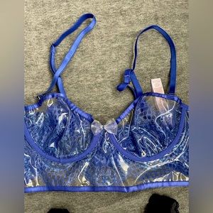fenty x savage electric blue bralette